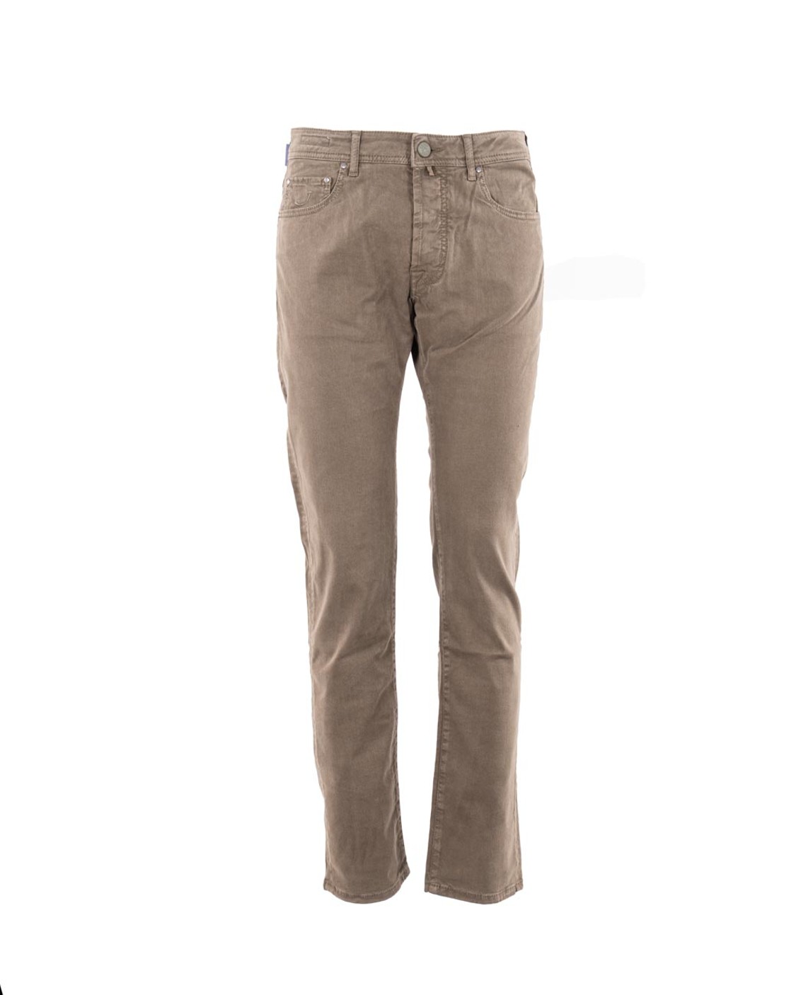 shop JACOB COHEN  Pantalone: Jacob Cohen pantaloni 5 tasche Bard.
Regular-slim fit.
Vita media.
Tessuto diagonale di lyocell e cotone stretch tinto in capo tortora.
Salpa in pelle scamosciata marrone e panna con pattern a laser. Logo ricamato.
Bottone smaltato opaco con motivo circolare e logo 3D, finitura terra.
Include bandana con stampa mosaico e rocchetto di filo.
Patta interna ricamata con nome del pantalone e citazione del fondatore.
Composizione: 49% lyocell, 49% cotone, 2% elastan/spandex.
Made in Italy.. QE004 S4216-R40 number 8541417